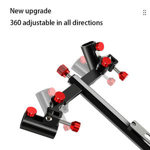 Universal de aleación de aluminio y magnesio engrosada doble torreta soporte impermeable Silla de pesca marco asiento para carpa lago río - Product Image 2