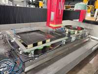Machine CNC automatique HMI ATC pour le découpage, le meulage des bords et le polissage de verre et de pierre, puissance du brocheur 11KW, garantie 1 an