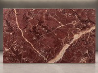 Dalles de marbre Rouge Languedoc pour comptoirs de bar, meubles-lavabos de salle de bain, carreaux de sol, îlots de cuisine et dessus de table, escaliers