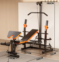 Vente chaude Pliant Banc Presse Lit Multi-fonctionnel Poids Lit Complet Fitness Équipement Banc Presse Rack En Gros
