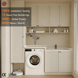 Mobile <span class=keywords><strong>Lavanderia</strong></span> GINO dal Design Moderno con Lavatrice, Adatto <span class=keywords><strong>per</strong></span> Arredamento Balcone e <span class=keywords><strong>Lavanderia</strong></span> - Product Image 1