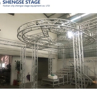 Estructura de Truss Redonda Personalizada, Estructura de Truss Cuadrada con Pernos, Diseño de Estructura de Truss para Escenarios de Eventos y Conciertos