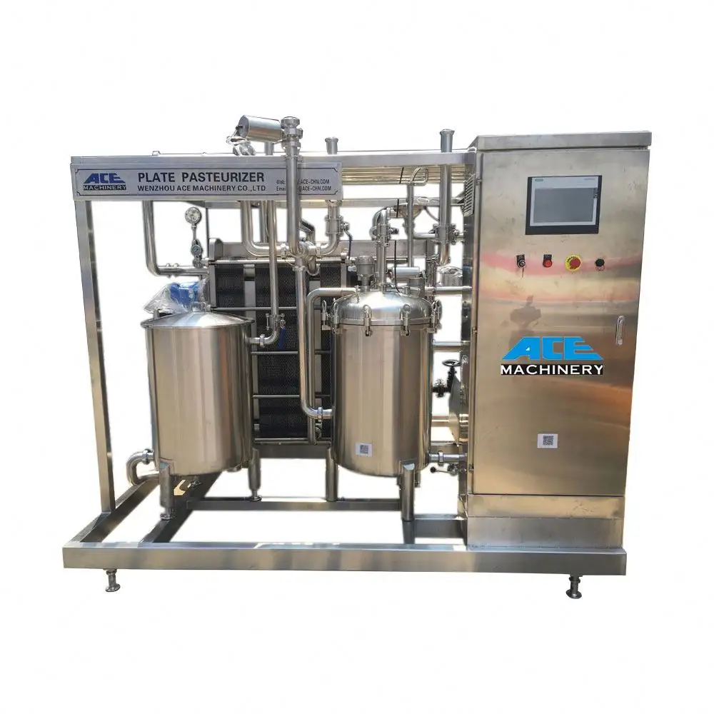 1000 litre süt pastörizasyon pastörizatör makinesi