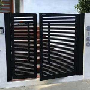 Puerta Exterior de Aluminio, Puerta Metálica de Seguridad Residencial, Puerta Individual Personalizable para Patio Trasero - Product Image 2