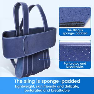 Penyangga Lengan Khusus Merk Ternama, Nyaman, Penopang Bahu Lembut untuk Pemulihan Cedera Rotator Cuff dan Patah Tulang - Product Image 3