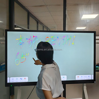 Tableau blanc interactif intelligent numérique Android à écran tactile pour l'enseignement scolaire/salle de réunion, 55/65/75/86/98/100 pouces