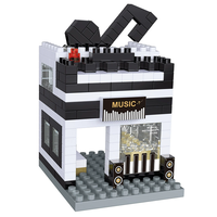 Low Price ABS Piano Guitar Building Blocks Intelligent Assembly Musical Instrument Figurine Gift