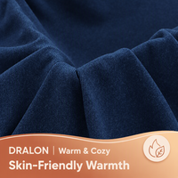 Tissu thermique Dralon brossé double face, chaud et doux pour l'hiver, idéal pour les sous-vêtements longs (couches de base)