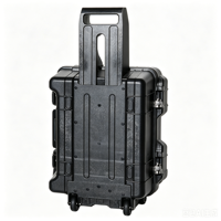Boîte à outils à roulettes en plastique rigide avec roues sécurisées, personnalisable, durable, étanche IP67, pour le rangement d'équipements