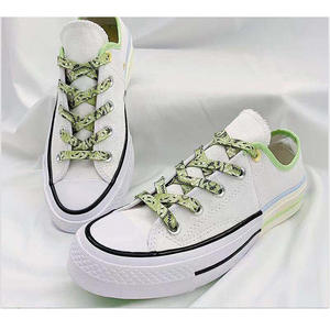 2026 nouveau KJ mode lacets colorés créatif unisexe plat toile baskets chaussures plates lacets chaussures cordes dentelle - Product Image 3