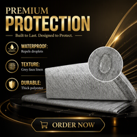 Rideau de douche gris texturé en lin avec œillets, imperméable et anti-moisissure, en polyester pour salle de bain