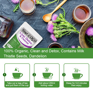 Teh Herbal pembersih dan pelindung hati organik detoks teh 30 buah kantung teh - Product Image 3