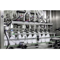 Machine de remplissage automatique multifonctionnelle haute précision pour liquides visqueux (shampoing, détergent, nettoyant WC, boissons) et produits en verre
