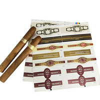 8 ans d'expérience dans l'impression d'étiquettes personnalisées, dorure en relief, anneau de cigare, ceinture de cigare, anneau en papier, étiquettes adhésives
