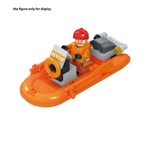WW2 اكسسوارات بلاستيكية لشخصية الجيش نموذج لعبة DIY زورق عسكري مطاطي مركب الانجراف للجنسين لعب الطوب moc - Product Image 2