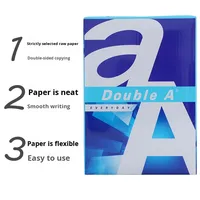 Papier pour imprimante A4 double a (Da Bo Ai) 70 g/m²/80 m² de pâte de bois papier blanc pour copie carton complet 5 paquets