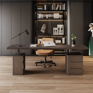 Scrivania Moderna in Legno Massello con Altezza Regolabile, Scrivania Nordica Personalizzata in Legno Massello per Studio e Calligrafia - Product Image 3