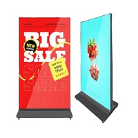 Pantalla Digital Vertical de 85/75 Pulgadas para Publicidad en Interiores, Soporte de Pie, Tótem Completo, Reproductor LCD 4K, Cartel Digital para Centros Comerciales