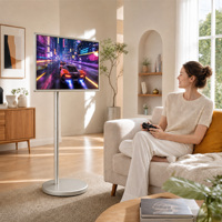 Pantalla LED Inteligente Portátil de 32 Pulgadas para Interiores/Exteriores con Pantalla Táctil Capacitiva Android 15, Señalización Digital para Restaurantes y Hoteles
