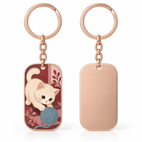 Porte-clés en métal personnalisé avec illustration familiale sur mesure, logo personnalisé, cadeau d'entreprise en gros, fabricant OEM en vrac