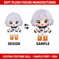 Poupée en peluche personnalisée, fille exploratrice spatiale, figurine en peluche, jouet mascotte doux, OEM ODM, créez votre design