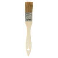Pinceau à poils pour nettoyer les peintures, manche en bois, pour artistes