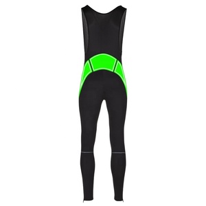 Cuissard de VTT personnalisé à marque privée – Longueur longue, séchage rapide, évacuation de l'humidité, Spandex/Nylon, noir/jaune au dos - Product Image 3