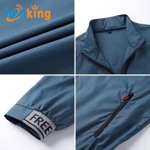 Ehanking Veste en peau pour hommes Manteaux de sports de plein air pour hommes Vestes de pêche et de randonnée imperméables et respirantes - Product Image 2