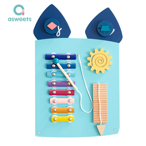 Asweets Grand Panneau Mural Montessori en Bois Thème Dinosaure <span class=keywords><strong>pour</strong></span> Activités Sensorielles, Jouet Mural <span class=keywords><strong>pour</strong></span> Tout-petits, Garderies et Écoles Maternelles - Product Image 6