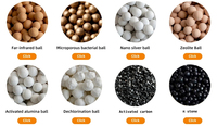 Lanlang NSF Filtre de douche à utiliser boule d'eau alcaline perles de qualité alimentaire dispositif de traitement de l'eau filtre boule d'eau alcaline
