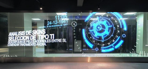 จอแสดงผล LED แบบโปร่งใสยืดหยุ่นสำหรับภายในอาคาร รุ่น P10 เทคโนโลยีราคาโรงงาน สำหรับตกแต่งหน้าร้านกระจก/โฆษณาในห้างสรรพสินค้า - Product Image 2