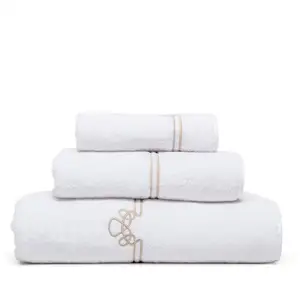 ELIYA Albergo Asciugamano di Cotone di Lusso Egiziano Telo di Cotone Bianco