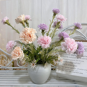 ดอกไม้ประดิษฐ์ ดอกชบา 3 หัว สำหรับตกแต่งบ้าน งานแต่งงาน - Product Image 1