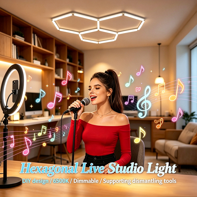 Hive Studio Light 6500K Dimmable LED Ceiling Lamp Content Creator Live Streaming Talent Show Studio Lighting