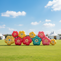 Magnifique tente et arche gonflables en forme de bonbon pour la décoration de fêtes et d'événements, à suspendre au plafond