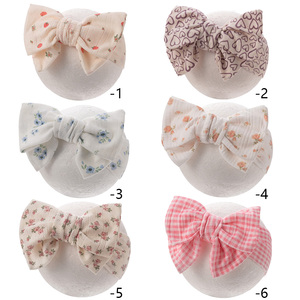 ที่คาดผมโบว์พิมพ์ลายหัวใจสตรอเบอร์รี่ดอกไม้เจ้าหญิงแสนหวานเครื่องประดับผม - Product Image 2