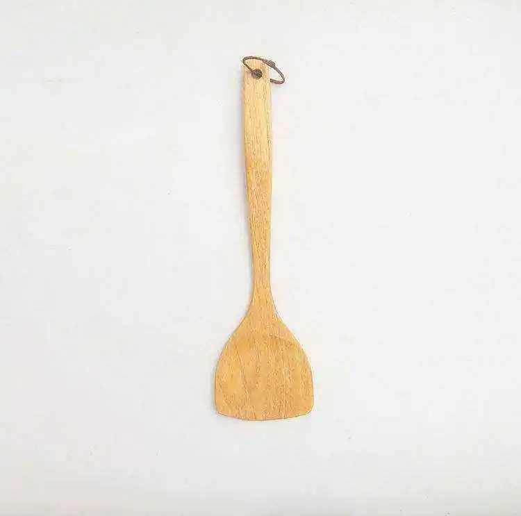 Eco-Friendly Good Price Cooking Pasta Bamboo Spatula Nature Bamboo Shovel With Long Handle