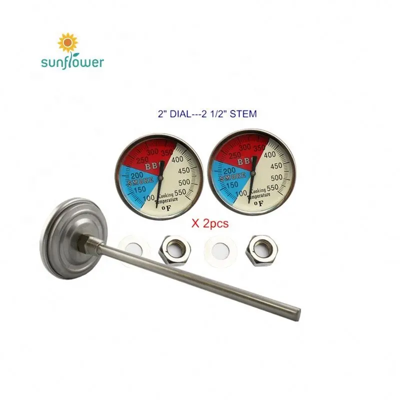 Industrielles Instrument 4 Zoll Bimetall ofen thermometer mit Flansch