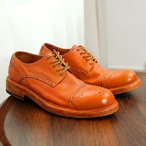 Zapatos de Vestir de Cuero Genuino para Hombre, de Alta Calidad, al por Mayor, para Negocios, Oficina, Casuales, Oxford - Product Image 4