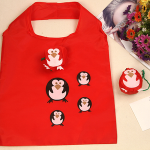 New Wholesale Animal Shaped Folding Reusable Grocery <strong>Bag</strong> 190T Animal <strong>Penguin</strong> Folding Shopping <strong>Bag</strong> - Product Image 2