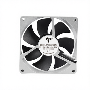 9025 대형 공기 흐름 AC 110-220V EC 냉각 팬 90*90*25mm 브러시리스 알루미늄 저소음 고속 IP68 보호 - Product Image 1