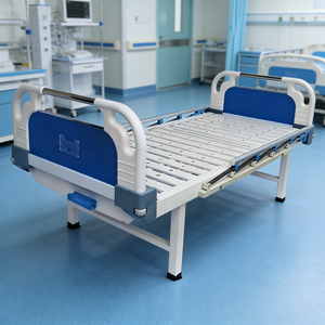Letto Ospedaliero Rosa/Blu a 1 Manovella con Regolazione Schienale, Sponde Pieghevoli in Alluminio per Posizionamento Sicuro, per Reparto Pediatrico e Maternità KZA016 - Product Image 4