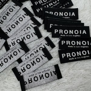 Tùy Chỉnh Phản Quang Thiết Kế Thời Trang Dệt Thẻ Cho Quần Áo Tên Thương Hiệu Logo Kích Thước End Gấp May Dệt Cổ Nhãn - Product Image 4