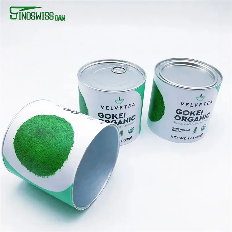 Papier Buis Fabricage Matcha Thee Blikken Groothandel Recyclebaar Eco Vriendelijke Thee Verpakking