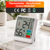 Termometer Higrometer Digital Grosir untuk Dapur, Layar Besar, Monitor Suhu dan Kelembapan