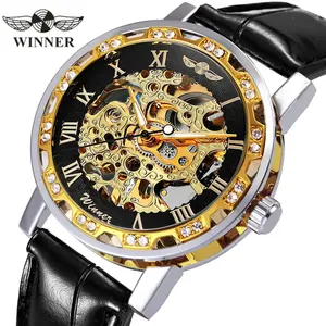 Montre mécanique automatique Winner 454G, élégante et résistante à l'eau, idéale pour homme d'affaires, cadeau de charme, montre tendance pour homme, modèle très prisé pour les patrons. - Product Image 2