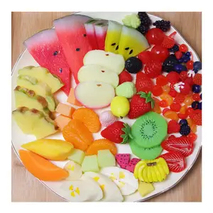 نماذج فاكهة على شكل البطيخ والأناناس والفراولة للأطفال, ألعاب المطبخ وألعاب محاكاة للفاكهة من الكلوريد متعدد الفينيل