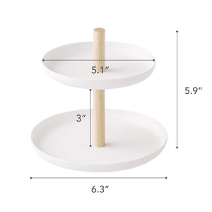 Support de présentation rotatif pour bijoux de bureau, rangement pour colliers, boucles d'oreilles, décoration intérieure - Product Image 2