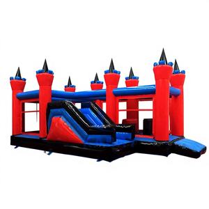 Casa de Brinco Inflable Comercial Mini con Obstáculos, Tobogán y Zona de Salto para Niños Pequeños, Material de PVC, Fácil de Instalar - Product Image 1