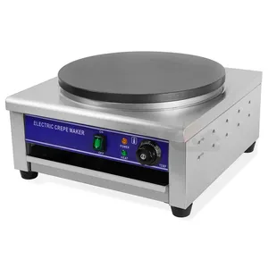 Hot Verkoop Enkele Kop 40Cm Diameter Commerciële Elektrische Automatische Crêpe Maker Machine